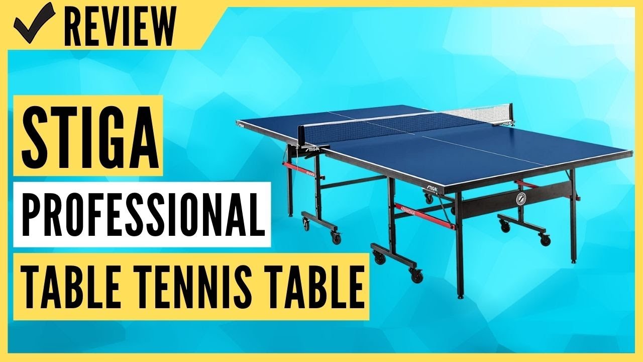 STIGA Advantage Professional Table Tennis Tables - Competition Indoor Design with Net and post