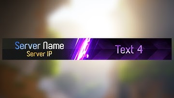 Minecraft Server Banner Template - Super Mega Laser
