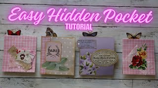 Junk Journal Pockets With Hidden Journal Space Ephemera - Easy Pockets For Junk Journals