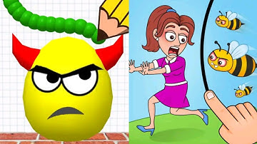 Draw To Smash Logic Puzzle VS Save The Girl Satisfying ASMR Gameplay (Android, ios) (New Update)