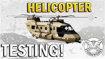 TESTING AND UPGRADING OUT CAREER MODE HELICOPTER In Stormworks!