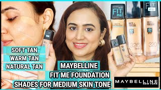 Maybelline Fit me Foundation Shades Swatches - Soft Tan, Warm Tan & Natural Tan | Waysheblushes screenshot 4