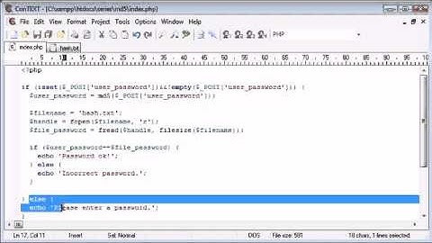 MD5 Encryption Part 2 in PHP