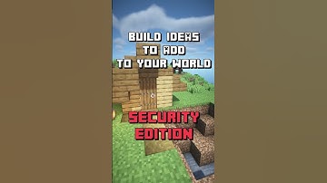 Security Build Ideas in Minecraft