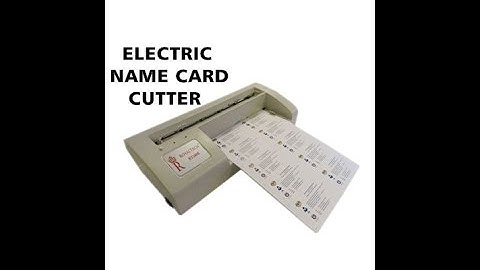 Electric Name Card Cutter/Business Card Cutter _ Demo/Tutorial