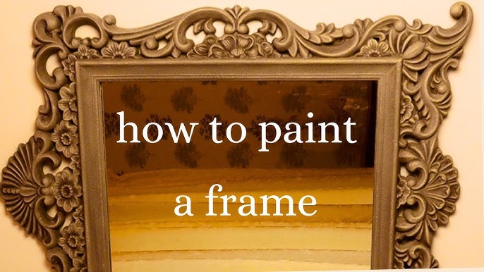 How To DIY Antique Mirror Frame With Gilding Wax - Open Doors Open Hearts