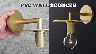 How to Make Elegant Sconces from Vinilon PVC pipes | Wall Decoration Ideas