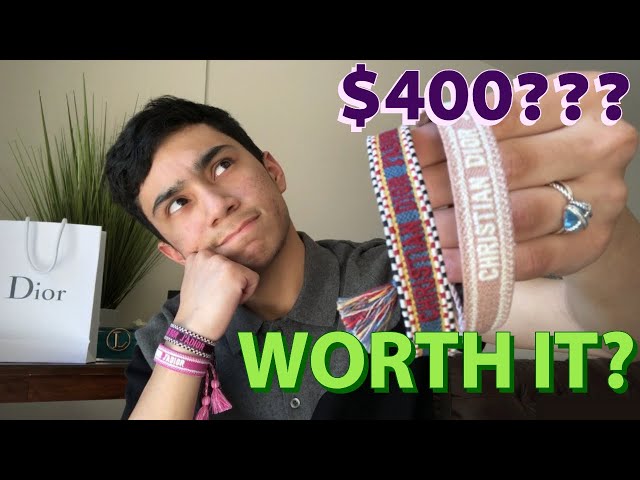 $2 CHRISTIAN DIOR BRACELETS | diy - YouTube