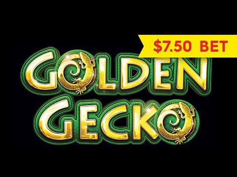 Golden Gecko Slot - BIG WIN LONGPLAY - $7.50 Max Bet! - 동영상