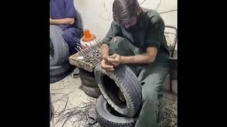 How to Change Ringtread on Tyre Casing by Recap || The Most Amazing Process of Retreading Old Tyre