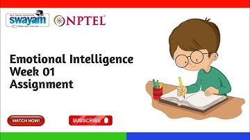 Emotional Intelligence | Assignment - 1 | Nptel | Most Probable Answers | Apna Haveli