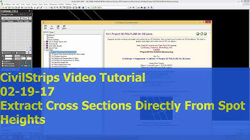 02_19_17 Extract Cross Sections Directly From Spot Heights