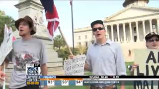 Confederate Flag rally gets violent outside the Statehouse