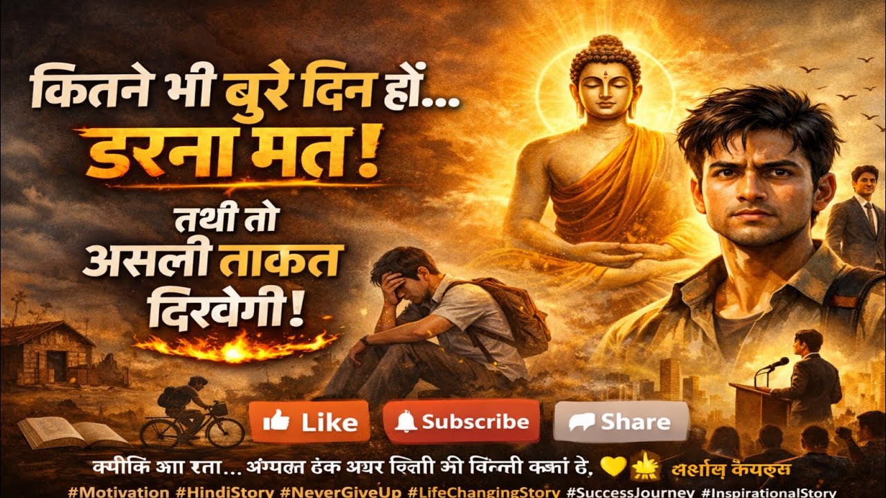 कितने भी बूरे दिन होडरजा मत बस मेरी ये बातेहमा याद रखना #Motivation#HindiStory#NeverGiveUp