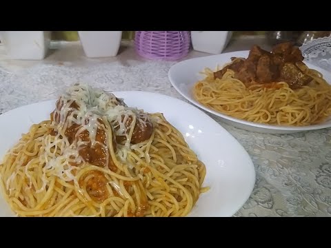 سباغيتي اليوناني بقطع لحم العجل بطريقة مختلفة