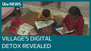 India: Rural village tackles online addiction with daily detox | ITV News screenshot 5