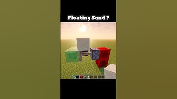 Minecraft How to make Floating Sand