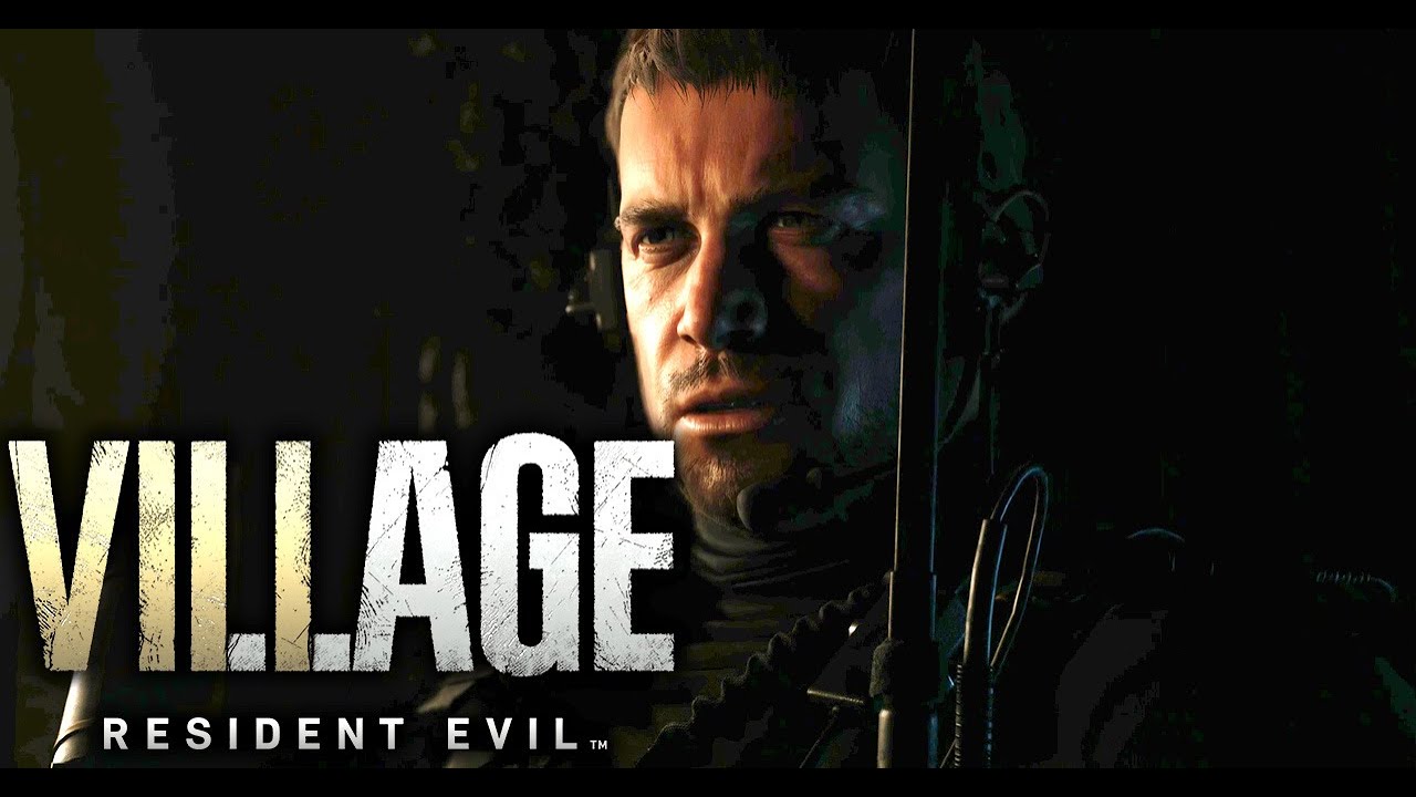 Chris Redfield Blue Umbrella Assault The Village Resident Evil 8 Village Cutscene RE8 Scene 