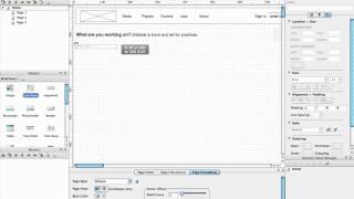 Axure Tutorial - Totalwireframe - Chapter 1.8 Title of the content zone