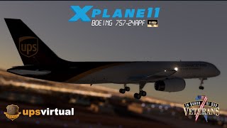 X-Plane 11 🔴 Live 🔴 | Salute To Service | UPSVAC Ops | 757-24APF | KABQ✈️KONT✈️KPHX