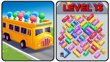 Bus Out Level 13 Game Walkthrough || Bus Out - Bus Jam Puzzle Game