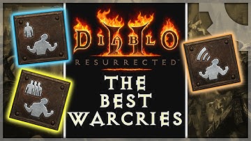 The Most Used Warcries - Barbarian Skill Guide [ BC BO Shout ]