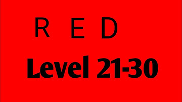 RED Level 21-30 Androidios Gameplay Walkthrough By Bart Bonte
