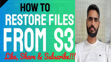 How to Restore Files From Different Storage Class in AWS S3