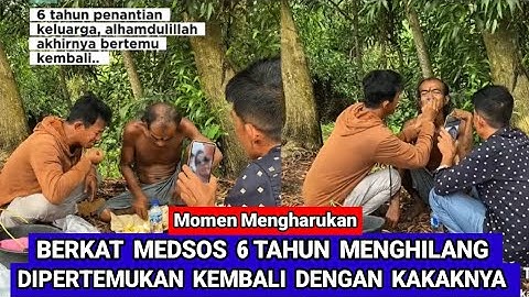 Berkat Media Sosial Mengharukan Momen Pertemuan Adik Dan Kakak Setelah 6 Tahun Hilang 