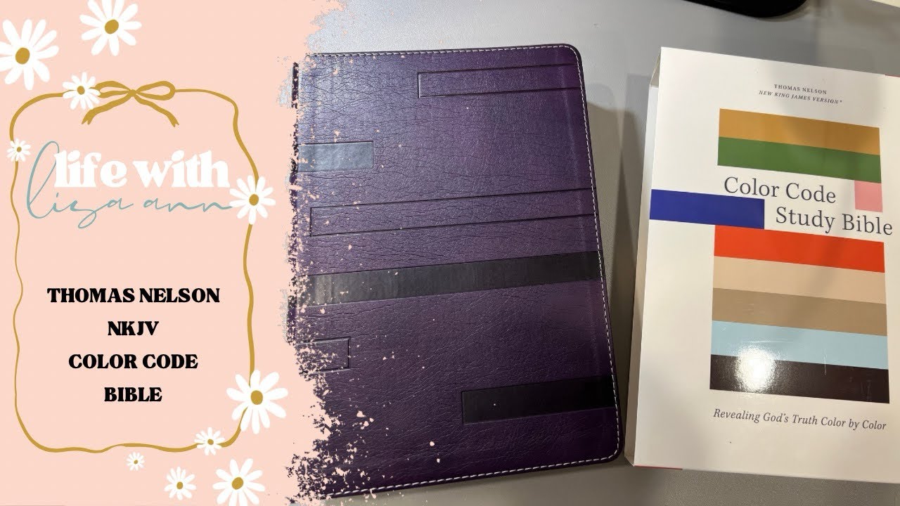 *Bible Review* Thomas Nelson Color Code Study Bible NKJV | Purple ...