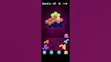 Block ! Hexa Puzzle ~ Regular A block 3 to 6 levels _ level - 25