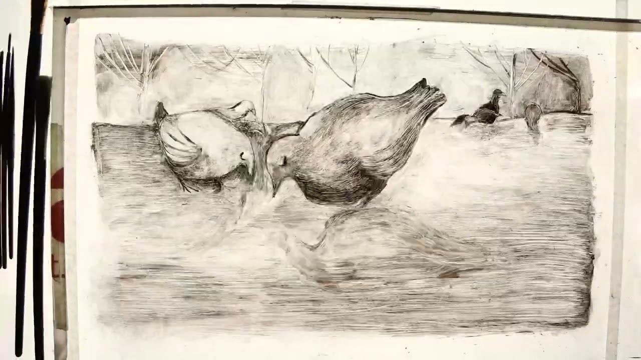002 BIRD oil paint