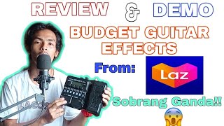 BUDGET MULTI EFFECTS GUITAR PEDAL REVIEW/ DEMO perfect for begginers like me!!