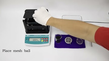 A full set of demo video of solid density meter , specific gravity balance BK-DME300S