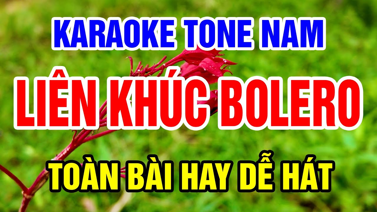 Liên Khúc Nhạc Trữ Tình Karaoke Tone Nam | Nhạc Vàng Tuyển Chọn Toàn Bài Hay Dễ Hát