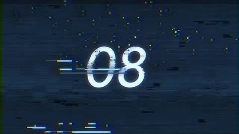 Glitch Countdown Stock Motion Graphics
