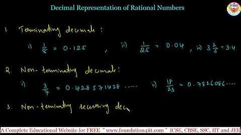 Decimal Representation of Rational Numbers || Class 9 Maths ||