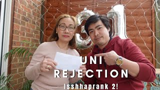 Uni Offer Rejection Reaction April fools prank 2021 | Cowell Chan