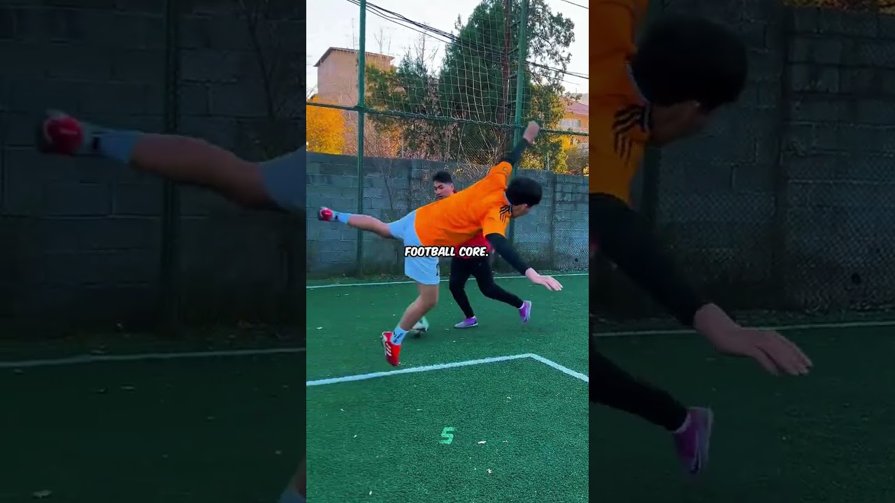 unreal football moments ☠️ #football #skills #shorts