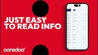 Manage Your Bills with Ease in the Ooredoo App!
