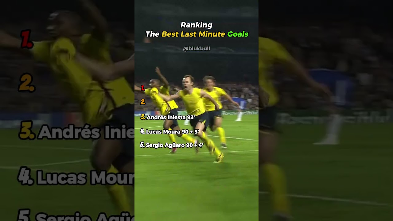 Ranking The Best Last Minute Goals! #shorts #football #goals #soccer #viral