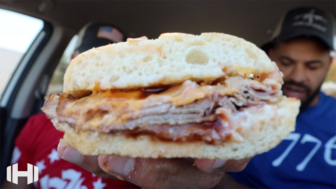 Eating Firehouse Subs "Smokehouse Beef & Cheddar Brisket" YouTube
