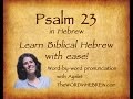 Learn Psalm 23 in Hebrew