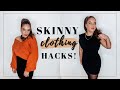 HOW TO MAKE YOURSELF LOOK THINNER WITH CLOTHING! | Simple & Easy CLOTHING hacks!