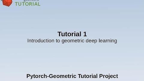 Pytorch Geometric tutorial: Introduction to Pytorch geometric