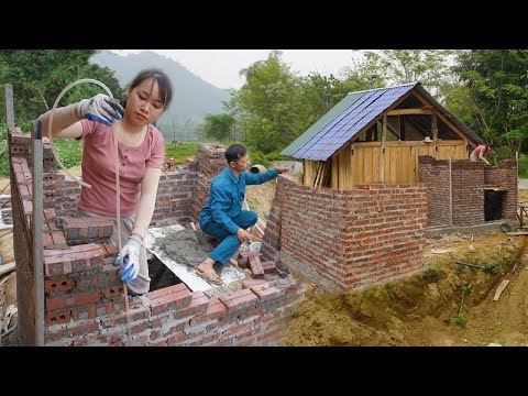 Build a bathroom, Build a toilet (WC) - Build brick and cement walls is Difficult 