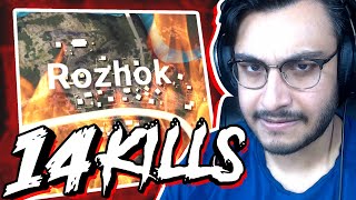 ROZHOK MASSACRE - 14 KILLS | PUBG MOBILE HIGHLIGHTS | RAWKNEE