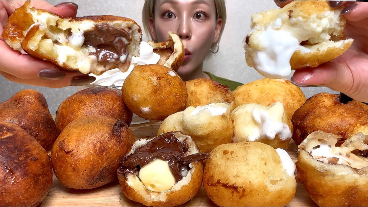 【揚げバター×揚げマシュマロ🍫】ASMR 日本語字幕