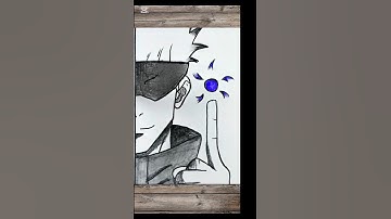Satoru Gojo Drawing Timelapse | One Side Sketch | Jujutsu Kaisen Anime Art #gojo #shorts #drawing