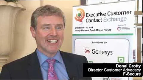 Donal Crotty, Director of Customer Advocacy at F-Secure discusses the format of the Exchange